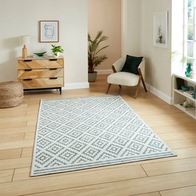 Зелен килим подходящ за пране 61x120 cm Coral Green – Think Rugs
