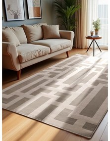 Сив/кремав килим 200x280 cm Perles Onyx – Elle Decoration