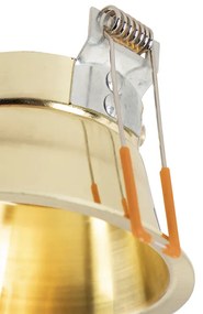 Комплект от 6 модерни вградени спота злато - Dept