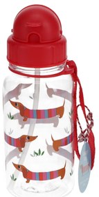 Червена тританова детска бутилка 500 ml Sausage Dog – Rex London