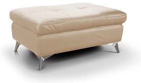 Кожен табурет SALERNO II 66x100 см, бежов