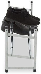 Метален телескопичен стелаж за обувки в сребрист цвят – Premier Housewares