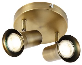 Таванен прожектор бронзов кръгъл наклоняем и въртящ се - Karin 2