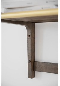 Тъмнокафява дъбова закачалка за стена Inverness - Rowico