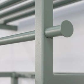 Зелено-сива метална стенна закачалка с рафт Rizzoli - Spinder Design