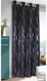 Черна завеса 135x245 cm Waves – Sehlbach