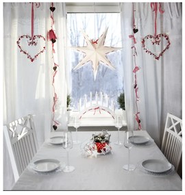 Бяла коледна светлинна украса , ø 60 см Vira - Star Trading