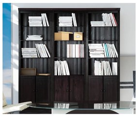 Кафява библиотека от масивен бор 222x223 cm Anita – Støraa