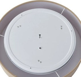 Модерна таванна лампа Taupe с кадифен абажур 46 см 3-лампи - Luz