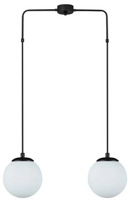 Черно висящо осветително тяло, височина 100 cm Efe - Squid Lighting