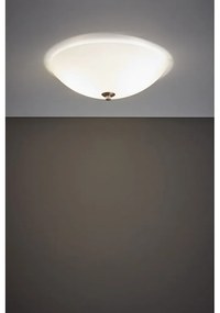 Бяло осветително тяло за таван със стъклен абажур ø 35 cm Polar – Markslöjd