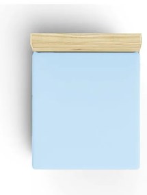 Светлосин еластичен памучен чаршаф 140x200 cm – Mijolnir