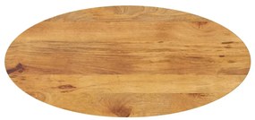 370860 vidaXL Плот за маса, 100x40x2,5 см, овален, масивно дърво манго
