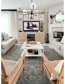 Сив вълнен килим 230x340 cm Calisia Vintage Flora – Agnella