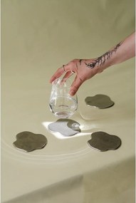 Метални подложки в комплект 4 бр. в сребрист цвят Plama – noo.ma