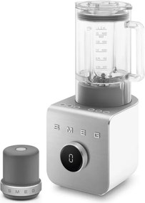 Блендер Smeg Collezione BLC02WHMEU, 1400W, 1.5 л, 22000 об/мин, 5 програми, 9 скорости, Трошене на лед, Неръждаема стомана, Бял/Инокс