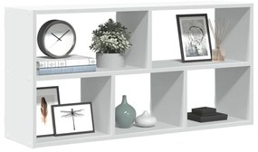 853272 vidaXL Стенен рафт, бял, 100x25x50 см, инженерно дърво