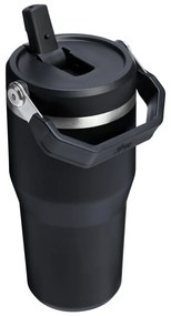 Черен термос от неръждаема стомана 600 ml IceFlow™ Flip Straw 2.0 Tumbler Black – Stanley