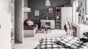 Гардероб Simple 2-врата-White - Black