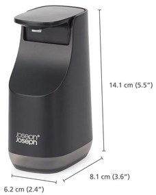 Черен пластмасов диспенсер за сапун 350 ml Slim – Joseph Joseph