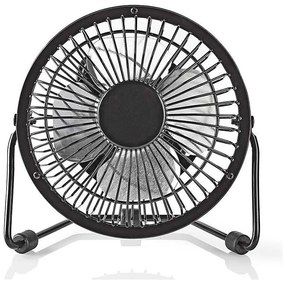 Nedis FNDK1BK10 - Настолен вентилатор 3W/USB 10 см черен