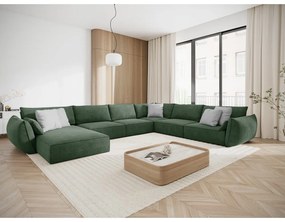 Тъмнозелен ъглов диван (десен ъгъл) Vanda - Mazzini Sofas