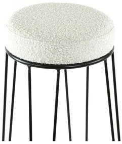 Бял тапициран бар стол (височина на седалката 73 cm) Alice – Light &amp; Living