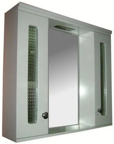 Огледален PVC шкаф ICMC 1045 60 с LED осветление, 60x13x55см