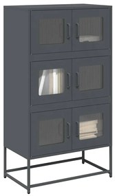 853352 vidaXL Висока дъска антрацит 68x39x123 cm Стомана