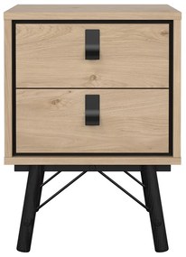 Нощно шкафче в дъбов декор в естествен цвят Ry - Tvilum