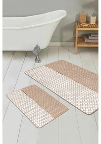 Бежови килими за баня в комплект 2 бр. 60x100 cm – Mila Home