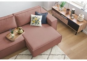 Розов променлив разтегателен диван Nihad - Bobochic Paris