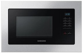 Микровълнова фурна за вграждане Samsung MG23A7013CA/OL, 1100 W, 6 нива, 23 л, Грил, Размразяване, Керамично покритие, Поддържане на топлината, Сребрист