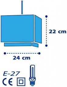 Покривна лампа Ango Moon-Light blue