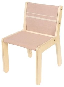 Детски стол в светлорозов и естествен цвят Vintage Nude – Lorena Canals