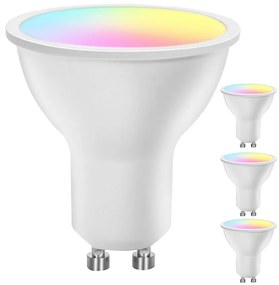Комплект 4x LED RGBW димируеми умни крушки GU10/4,9W/230V 2700-6500K - Aigostar