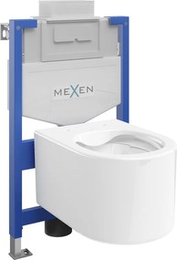 Mexen Sofia вграден комплект WC стойка Fenix XS-U с тоалетна чиния, бял гланц