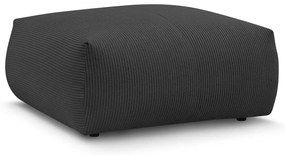 Тъмносива табуретка от рипсено кадифе Voltaire – Bobochic Paris