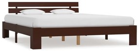 Sonata Рамка за легло, тъмнокафява, бор масив, 160х200 см