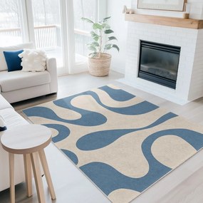 Синя пътека подходяща за пране 80x200 cm Blue Latte – Mila Home