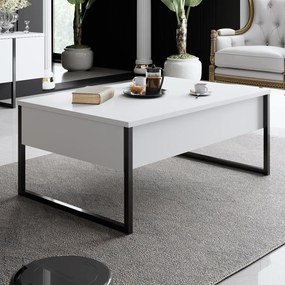 Кафе маса Luxe, цвят Бял Черен