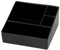 Horecano - Хотелска поставка за комплименти 4 разделения черна 105x102x50mm (512804IV)