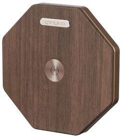 Кафява светлинна декорация с USB ø 12 cm Twist Hexagon – Gingko