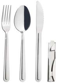 Прибори за хранене от неръждаема стомана в сребрист цвят 4 бр. KEMP – Orion
