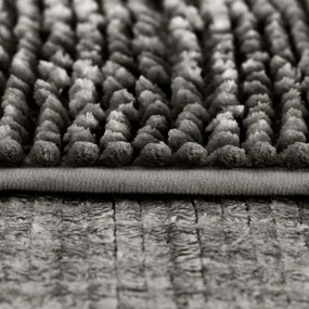 Тъмносиви килими за баня в комплект 2 бр. WC 80x50 cm Bati – Restilo