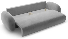 Тъмносив кадифен сгъваем/с място за съхранение диван 262 cm Tonale – Cosmopolitan Design