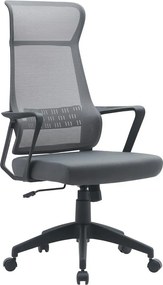 Сив тапициран офис стол Hoboken – Yes Everyday