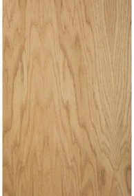 Бял гардероб от дъб 80x190 cm Flora - Woodman