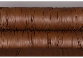Кафяв кожен диван 214 cm Douglas – Dutchbone