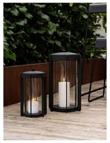 Черен LED фенер с USB (височина 35 cm) Firefly – Zone